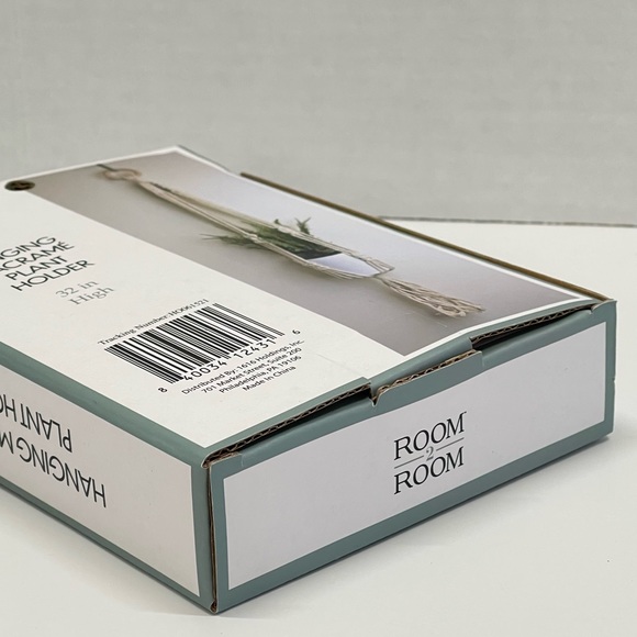 Macramé Hanging Plant Holder Flower Pot Hanger Floral Boho Room Decor Accents 32 - Picture 5 of 6